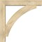Ekena Millwork Thorton Block Rough Sawn Bracket w/ Offset Brace, Douglas Fir, 6"W x 32"D x 32"H BKT0604X32X32THR05RDF - alternate 4